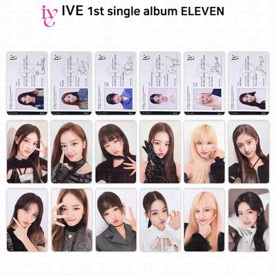 IVE Första Singelalbumet Eleven Officiellt Fotokort Wonyoung Yujin Gaeul KPOP K-POP