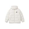 Fila Fusion Kultur Ensfarvet Logo Hættejakke Løs Dunjakke Dame Ydertøj Hvid T11W342903FWT