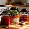 Large Pickle Jar With Handle Plastic Sealed Container For Kitchen Basement Or Outdoor Cooking Activities