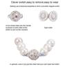 5Pcs Rhinestone Metal Magnet Clasps Hook Bracelet Necklace Strong Magnetic Clasp