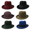 Wide Border Hats Panama Dress Felted Hat Sophisticated Wool Felted Hat Breathable for Daily Wear and Girl Stylish Travel