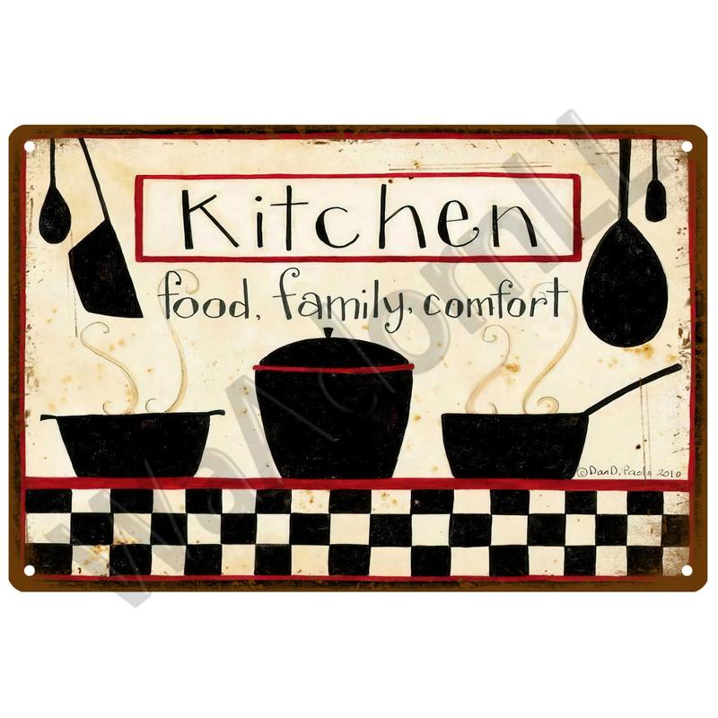 Retro Diner Tin Sign Poster Vintage Wall Posters Metal Sign Decorative Wall Plate Kitchen Plaque Metal Vintage Decor Accessories