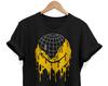 Melted Smiley Face T-Shirt: Y2K Trippy Urban Streetwear