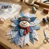 Eenvoudige Naaiprojecten voor Feesten Feestelijk Gewatteerde Kerst Deurhanger Doe-het-zelf Kit, Altijdgroene Boom, 3D Gewatteerde Patchwork Gestructureerde Pluizige Stof Strikken