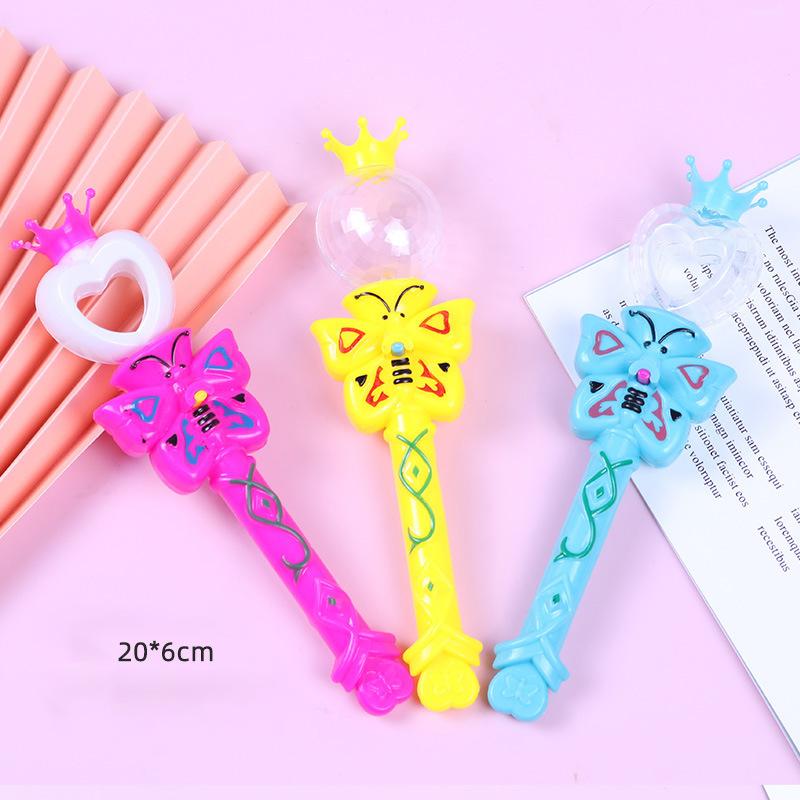 Animation Cute Kids Glowing Swan Projection Magic Wand Playful Girl Colourful Magic Fairy Wand Toys Children'S Holiday Birthday Present