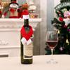 5/10sets - Christmas Wine Bottle Cover Set Cap Wine Bottle Bag Sleeve Xmas New Year Dinner Table Decoration