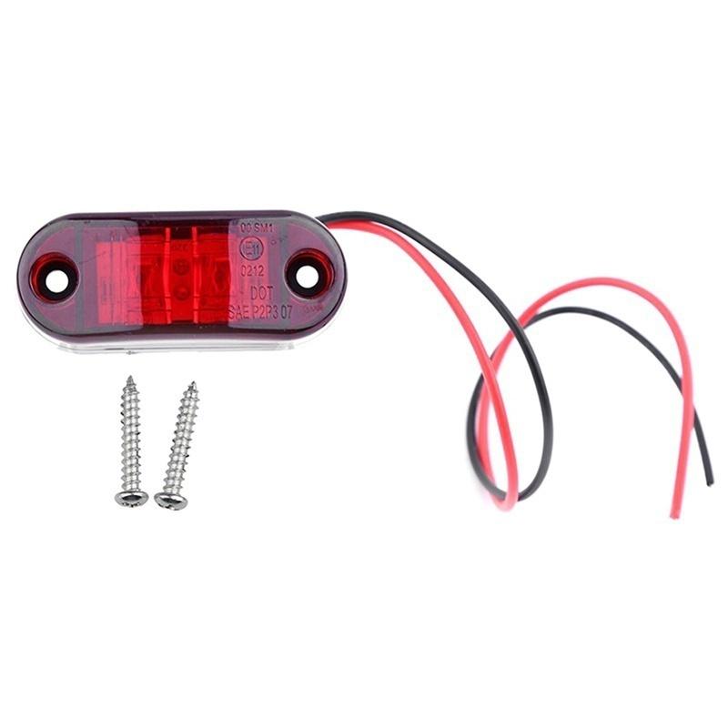 1pc 24v 12v Led Side Marker Lights for Trailer Trucks Caravan Side Clearance Marker Light Lamp