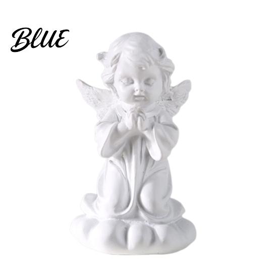Warm Feel Angel Statue Resin Cherubs Figurine White Statue