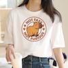Cute Capybara Clothing T-Shirt Unisex Vintage Cartoon T Shirt FeUnisex Casual Anime Top Tees T Shirt Unisexga Unisex Graphic Tee Tops
