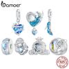 Bamoer 925 Silver Pumpkin Carriage Bead Magic Dancing Shoes Pendant Charms for Bracelet DIY Jewelry Gift Making