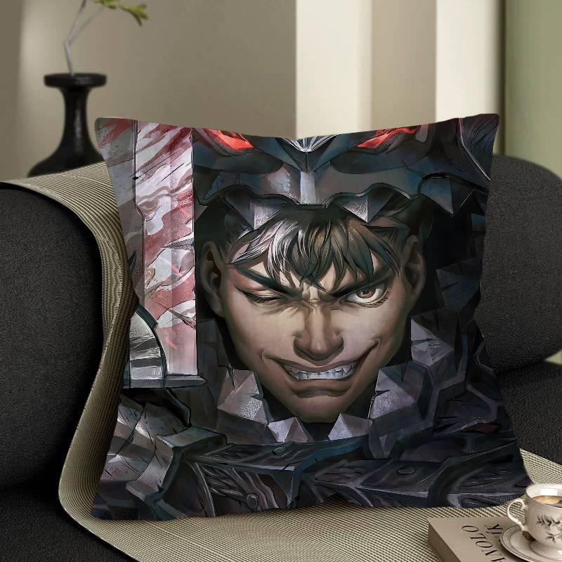 Berserk Guts Heißes Anime Kissenbezug Zoll Bauernhaus Dekor Heim Überwurf Kissenbezüge Für Couch Dekorationen