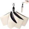AYO UV Complete Light Heat Automatic Folding UV Windproof and Suitable for Sun and Unisex for Men and Heat Day or Day Ivory Parasol,