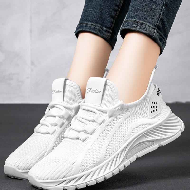 Women Sneakers Off White Shoes Summer New Breathable Women Shoes Anti Slip Wear-resistant Platform Sneakers Zapatillas De Mujer