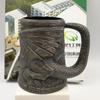 Ceramic German Beer Mug Game Animation and Surrounding Mug Dragon Pattern Red Wine Glass Draft Beer Big Bar Export