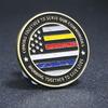 American Flag, Baked Paint, Gold-plated, Commemorative Medal, Embossed Gold Coin, Coin, Pentagram Commemorative Coin