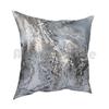 Gray Marble Pillow Case Printed Home Soft DIY Pillow Cover Marble Gray Marble Marble Shell Popular Trend Fashionable Cool