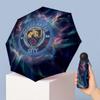Manchester City Pattern Printed Mini 5 Folds 8 Ribs Compact Umbrella Windproof Waterproof Lightweight Portable Folding