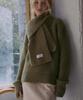 ODER Muffler Set Warmer Mohair Pullover - Khaki