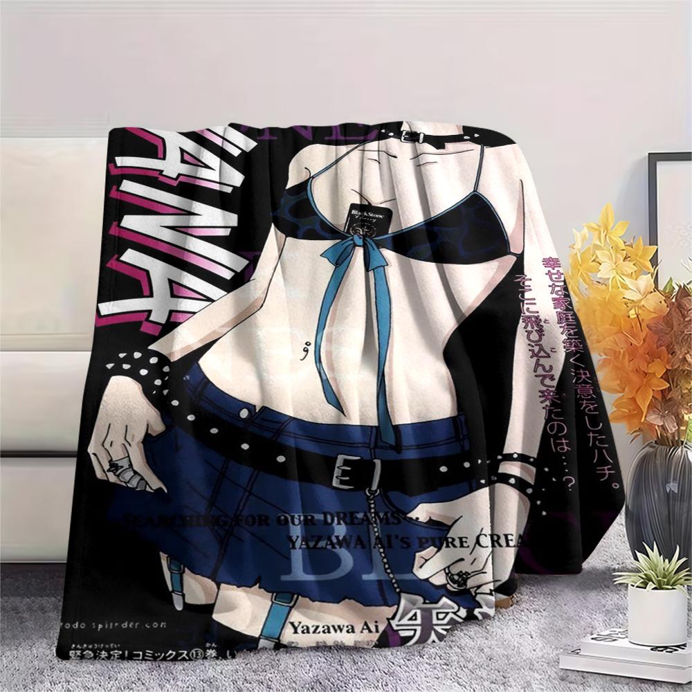 1Pc Cartoon Print Flannel Blanket, High Quality Comfortable for All Seasons, Home Decor, Warmth and Comfort, Perfect for Christmas Birthday Gift