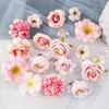 20Pcs Artificial Flower Head For Home Decor Wedding Flowers Wall Decoration Diy Hair Accessories Corsage Handmade Craft Material