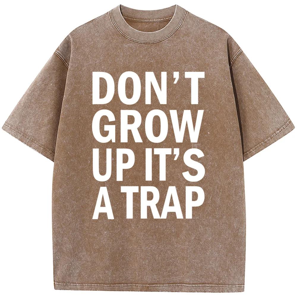 Gewassen Oude Hoge Kwaliteit T-shirt Hip Hop Streetwear Mannen Gewassen T-shirts Student Top T-shirts