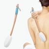 Back Lotion Applicator with Replaceable Cotton Pads Sunscreen Cream Applicator with Curved Handle Back Feet Bath Scrubber