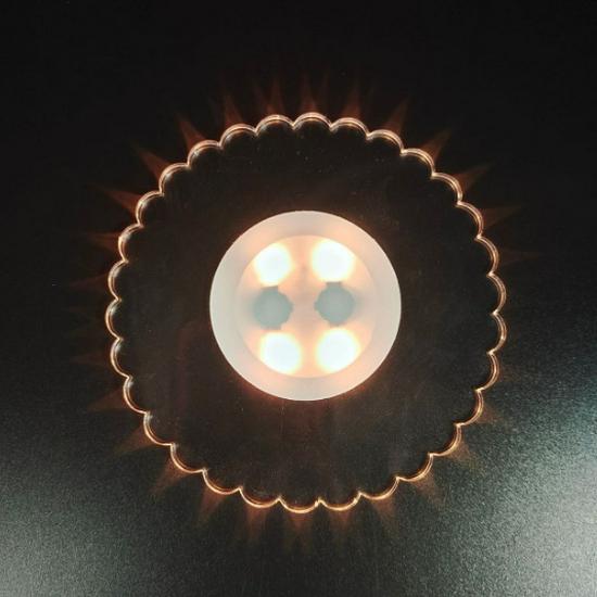 Illuminated Luxury Wooden Coaster for Wine Glasses and Cocktails