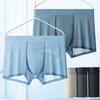 Boxers Homme d'Été en Soie Glacée Sans Couture Antibactériens Mi-Taille Ultra-Fins en Maille