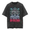 T-shirts Graphiques Demon Slayer Homme Anime Surdimensionné Vintage Lavé Femme Décontracté Manches Courtes Streetwear Y2k Haut Été Tendance