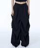 71TO96 Girdle Skirt Silhouette Pants (Black)