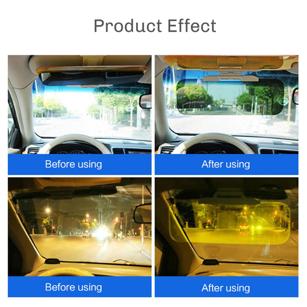 Car Sun Visor HD Anti Sunlight Dazzling Goggle Day Night Vision Driving Mirror UV Fold Flip Down Clear View