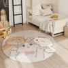 Süßer Digitaler Babyzimmerteppich Runder Baby Krabbelteppich Teppiche für Schlafzimmer Teppiche für Wohnzimmer Wohn Dekoration
