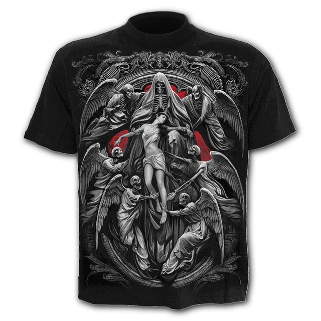 Werewolf Pattern Men's T-Shirts Men's Punk Style 3D Shirts O-neck T-shirt Summer Fashion Tops Boy Clothing Large Size Streetwear