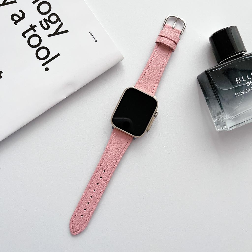 Echtes Lederarmband für iWatch-Band 45 mm, 44 mm, 42 mm, 49 mm, modisches Smartwatch-Zubehör für iWatch Ultar 8, 7, 6