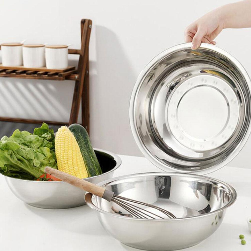 Large Stainless Large Bowl Steel Basin Mixing Large Stainless Steel Mixing Bowl Bowl Kitchen Large Stainless Steel Bowl Tool