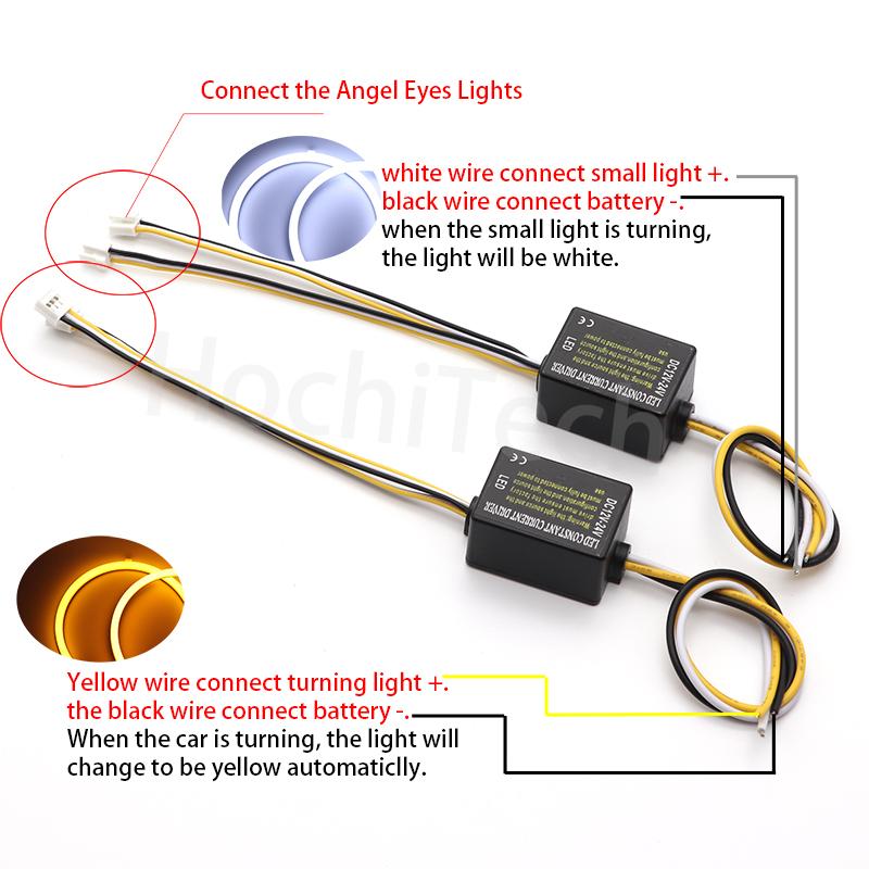 SMD Cotton Light Switchback LED Angel Eye Halo Ring Kit For BMW E60 E61 LCI 528i 530i 535i 550i M5 2007-2010 Halogen