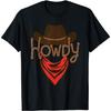 HCJNZCA Howdy Cowboy African American Western Country T-Shirt