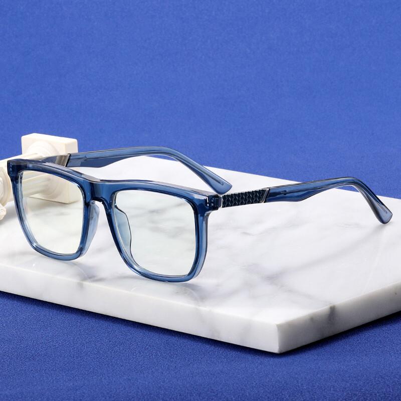 Unisex Ultralight TR90 Spring Legs Blue Light Blocking Luxury Brand Square Reading Glasses Anti-radiation Presbyopia Eyeglasses