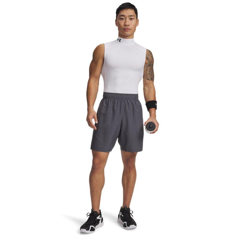 Under Armour Ua Tech™ Letter Print Breathable Woven Casual Shorts Men Shorts Dark-Gray 1383356-025
