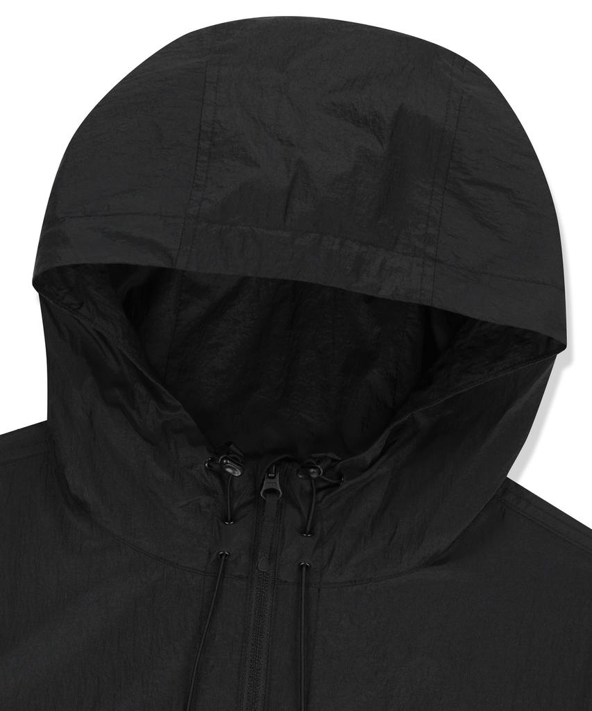Brownbreath Nylon Washer Hooded Vest - Black