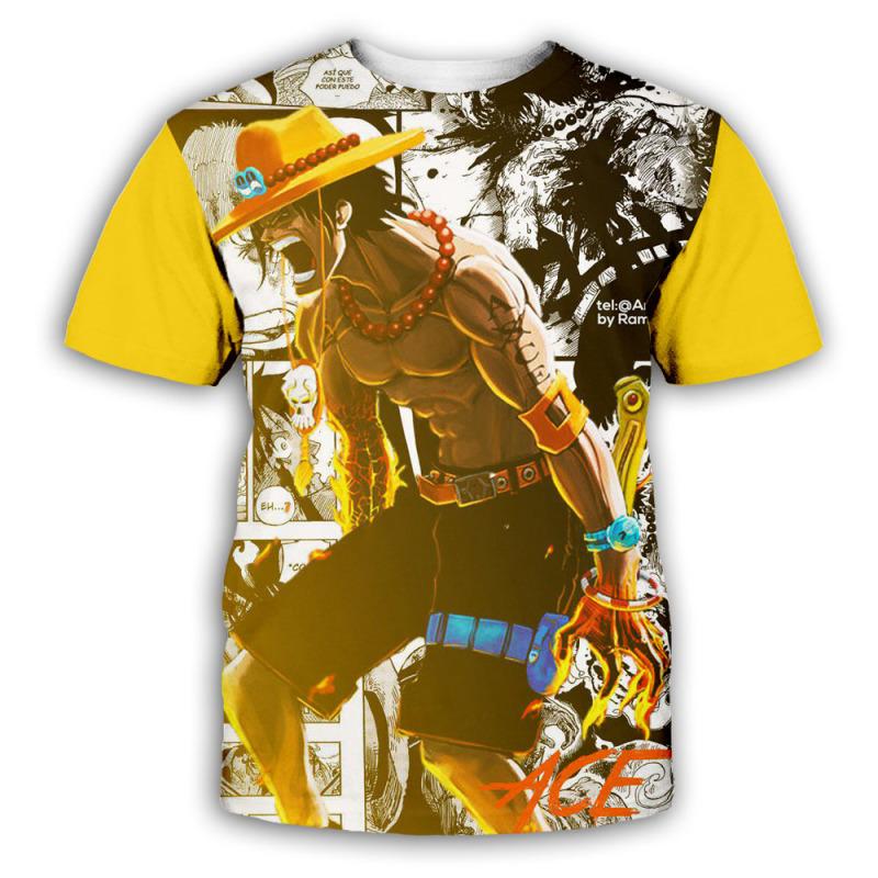 Anime One Piece Luffy Fashion Kids Boy Girl Children T Shirt 3D Casual Summer Men Women Cartoon Funny T-Shirt Tops Tees