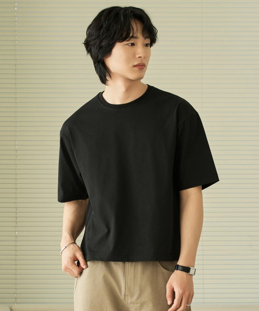 HYOJI 26 Ss Loose Fit Three-Quarter Crop T-Shirt (3 Colors)
