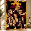 Pulp Fiction Movie Art D Printed Texture Poster Personalized Wall Art Retro Metal Tin Signs for Home Decor Accessories Items