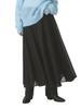 Ray Beams Women's Sheer Gathered Flare Skirt, Black 0
