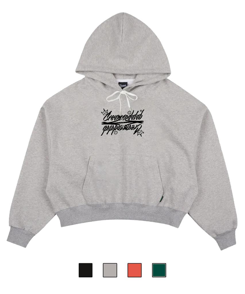 Crsd Lettering Crop Hoodie