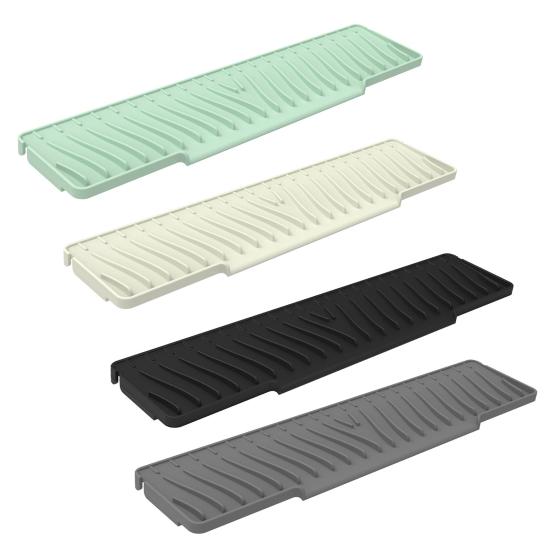 Faucet Sink Splash Guard Silicone Drain Mat for Kitchen Sink Anti-Slip Water Catcher