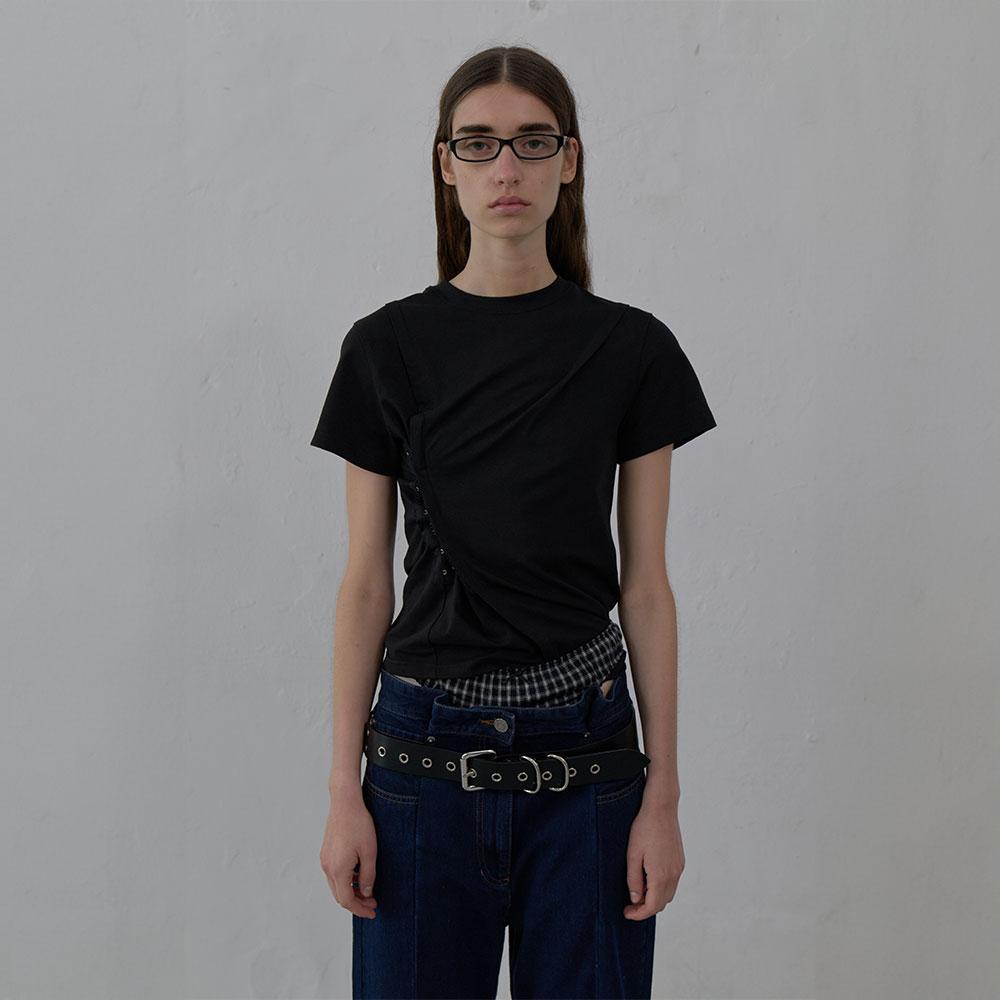 LCDC™ Hook Detail Slim T-Shirt (Black)