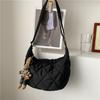 Stickgarn Großraum-Großtasche Damen Neue Trendy Fashion One-Shoulder Messenger Bag Netz Rot Knödel Tasche