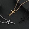 Titanium Steel Cross Necklace for Men & Women - Douyin Bestseller, Stainless Steel Sweater Chain, Niche & Personalized Design