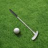 1 Set Mini Golf Putter Club with 2 Golf Balls TPR Grip Right Left Handed Stainless Steel Golf Club Kids Adults Table Game Golf Putter Training